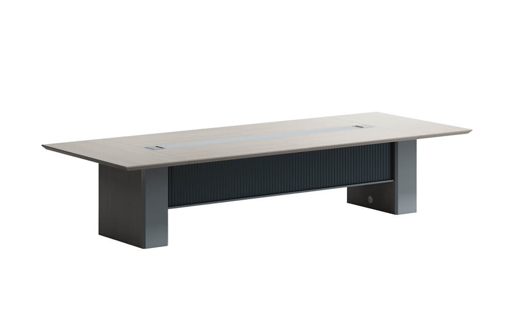 Modern Gray Conference Table for Meeting Room