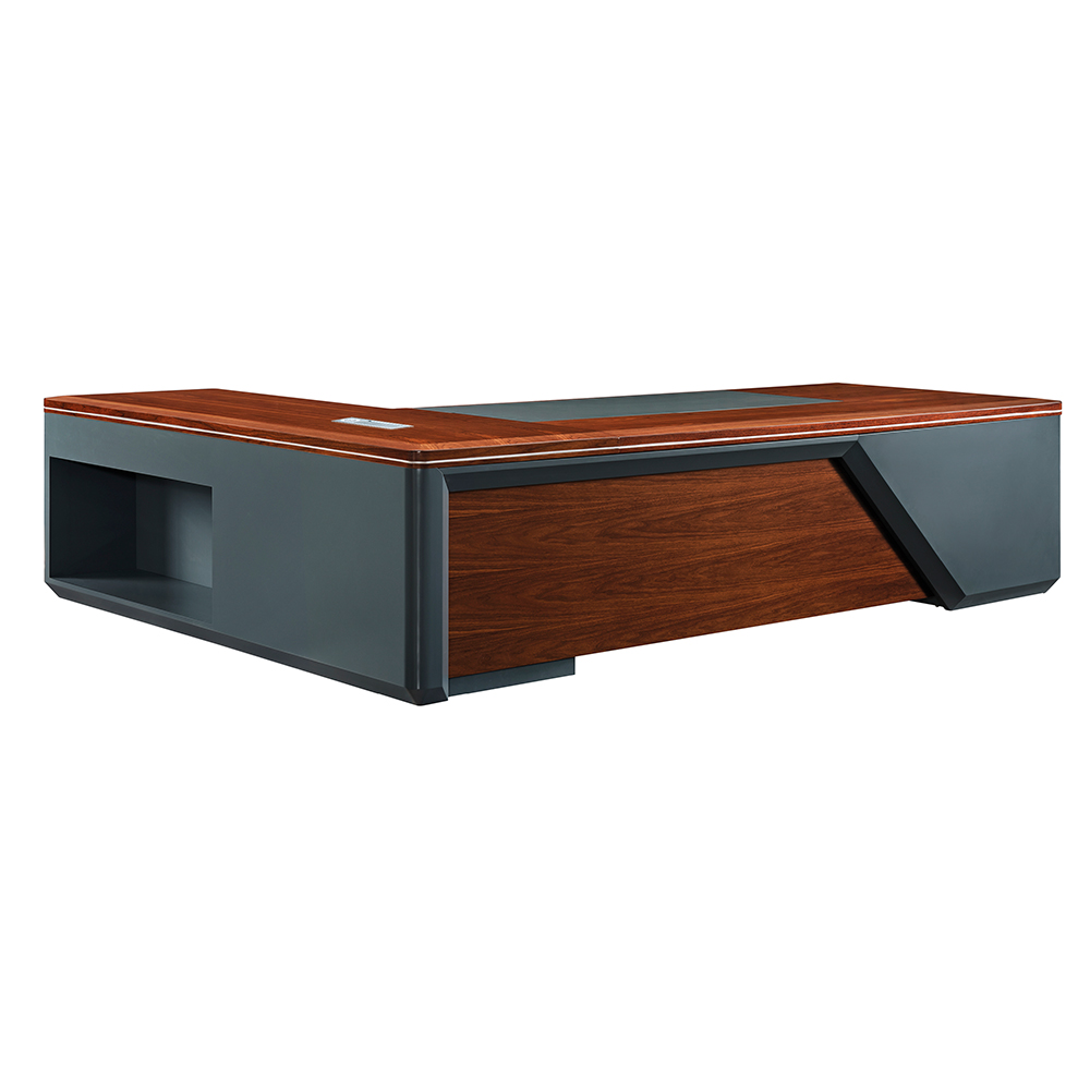 Executive Desk with Leather Inlay
