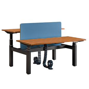 Luxury Office Double Height-adjustable Workstation From Collet-Series