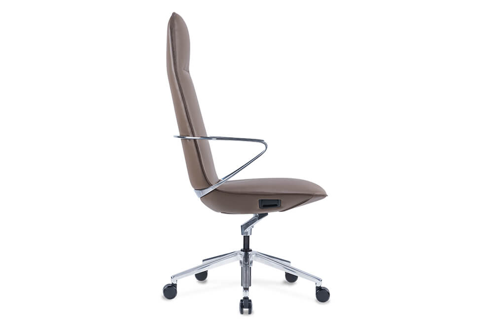 Leather Conference Chair with Wheels