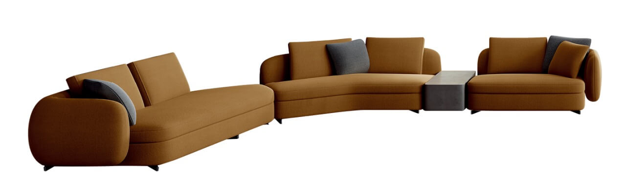 6 Seater Lounge Corner Sofa Suite with Chaise