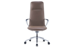Leather Conference Chair with Wheels